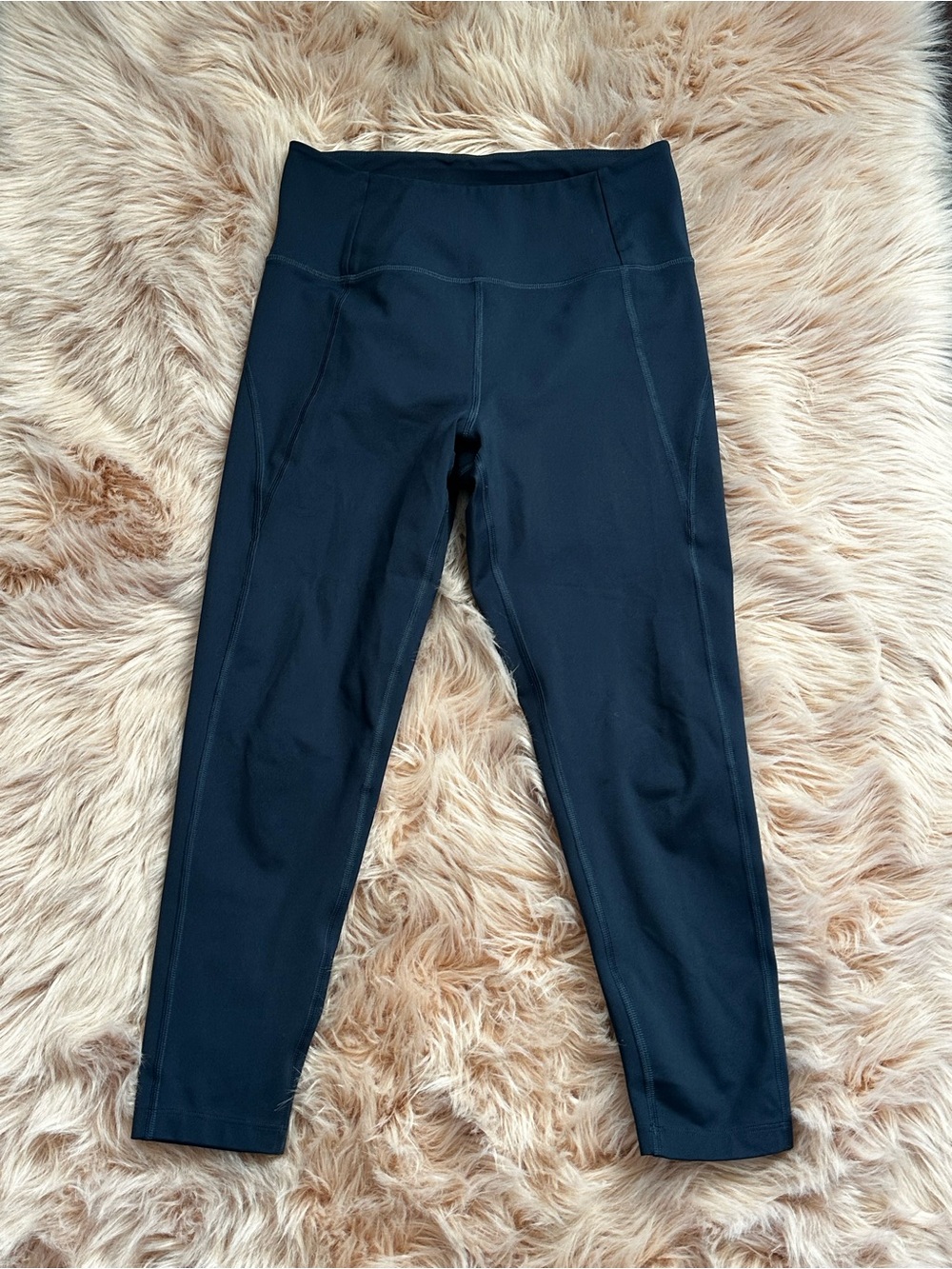 Girlfriend Collective Navy Blue High Rise Leggings Size M - Picture 3 of 8
